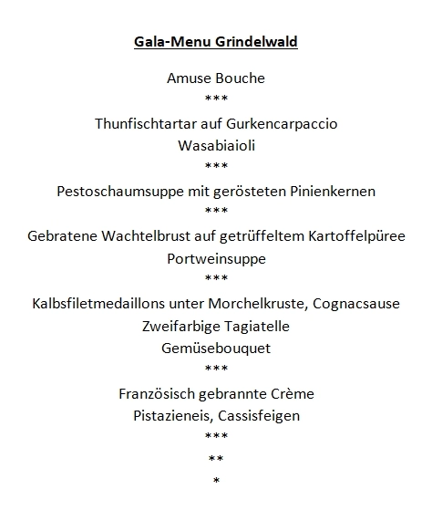 Menu Karte