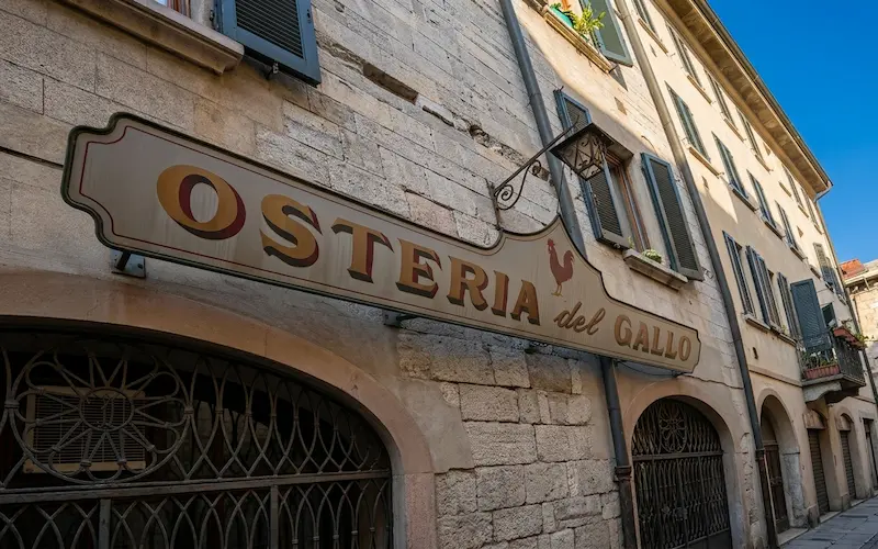 Schild Osteria